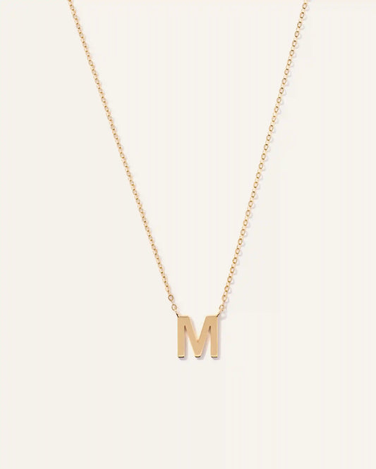 14K Gold Letter Necklace