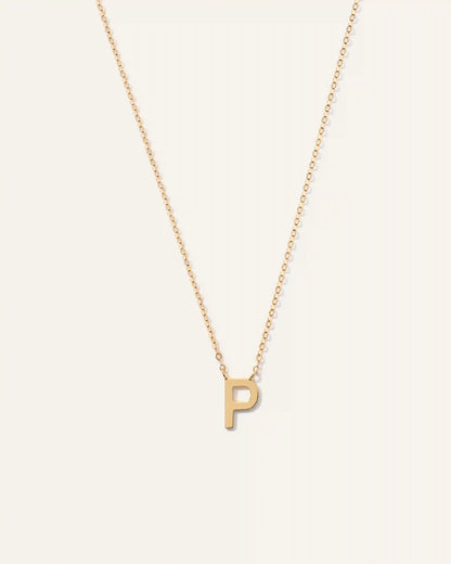 14K Gold Letter Necklace