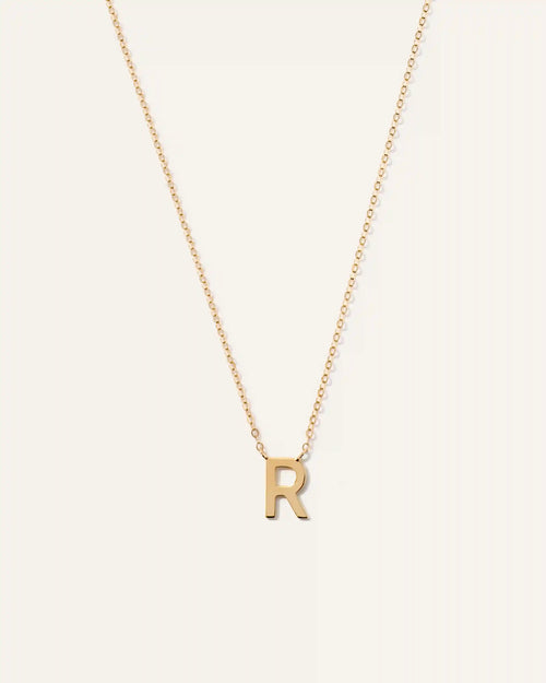 14K Gold Letter Necklace