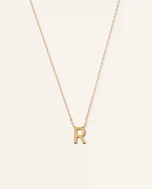 14K Gold Letter Necklace