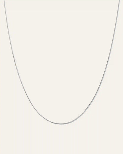 14K Gold Petite Box Chain Necklace