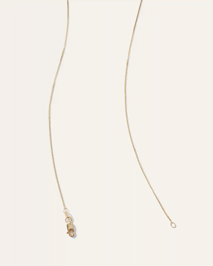 14K Gold Petite Box Chain Necklace