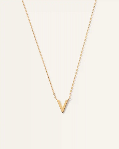 14K Gold Letter Necklace