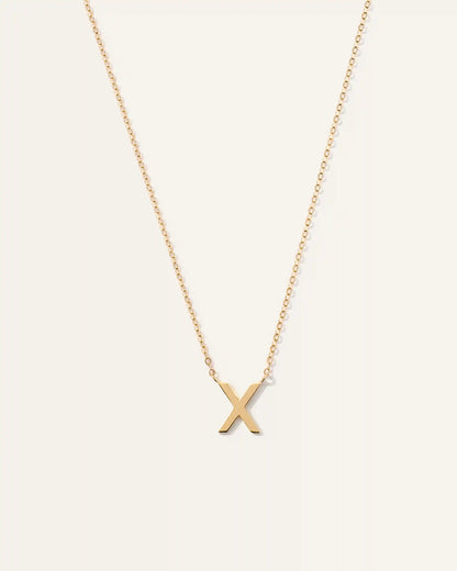 14K Gold Letter Necklace