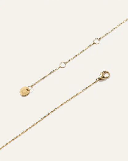 14K Gold Lab Grown Diamond Graduated Bar Necklace