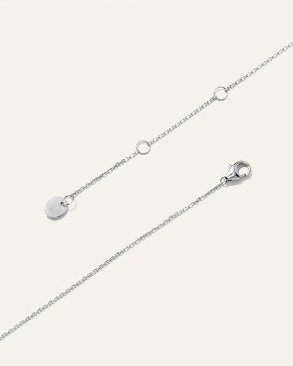 14K Gold Lab Grown Diamond Graduated Bar Necklace