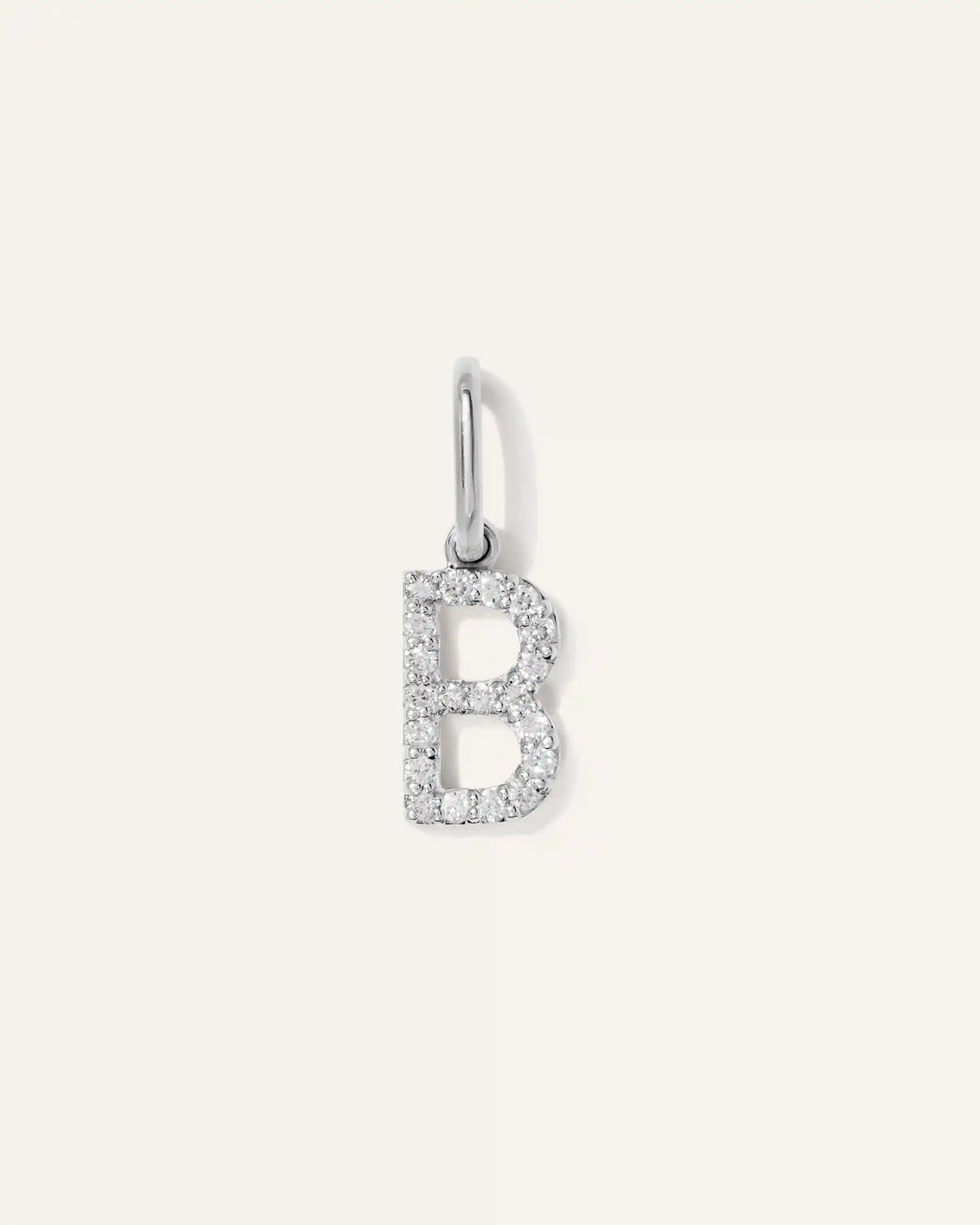 14K Gold Diamond Letter Charm
