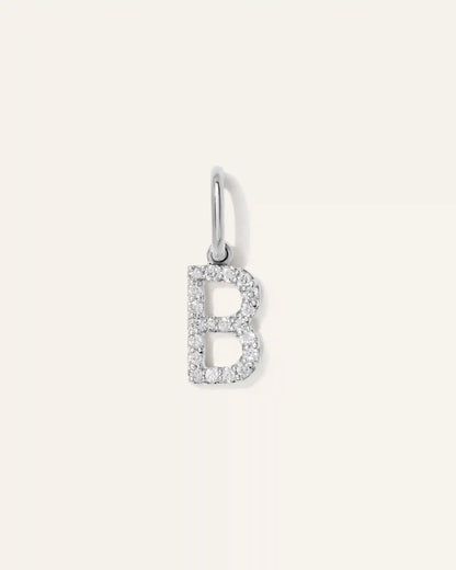 14K Gold Diamond Letter Charm