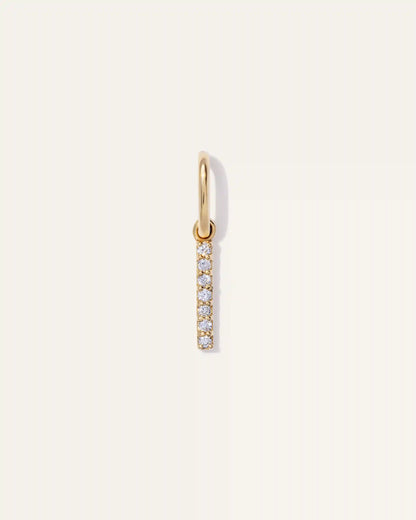 14K Gold Diamond Letter Charm