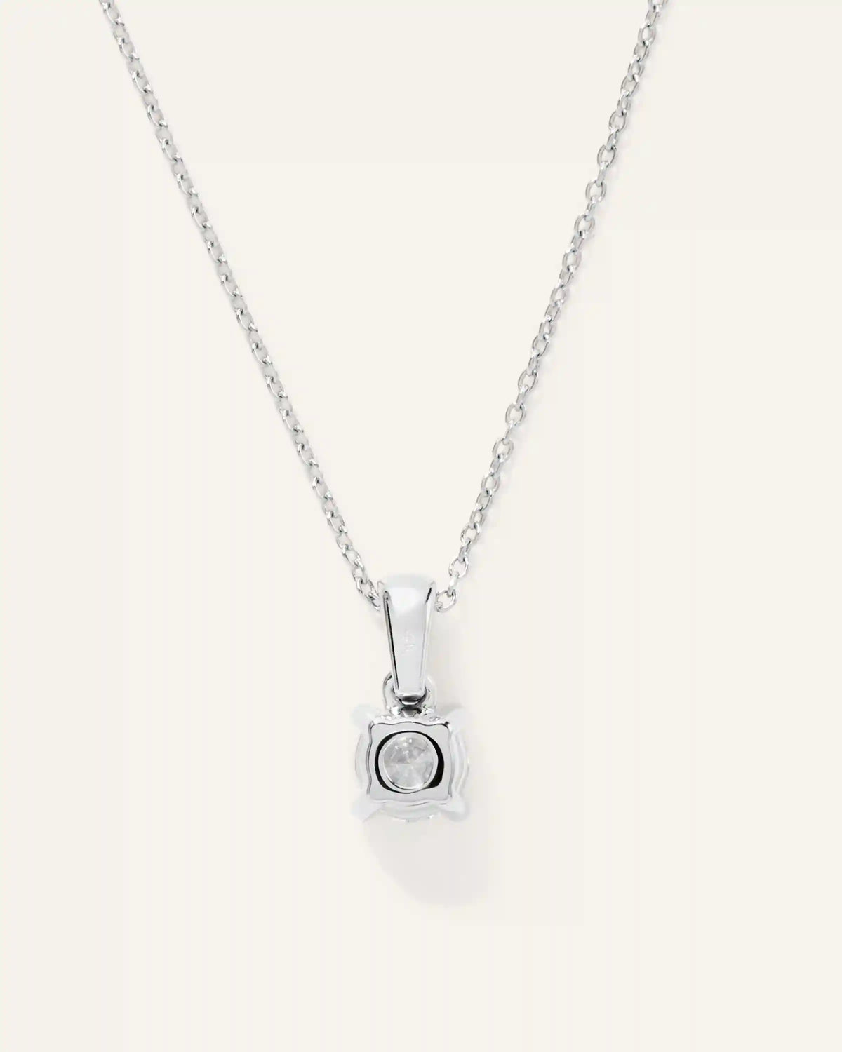 14K Gold Lab Grown Diamond Solitaire Pendant - 0.50ct