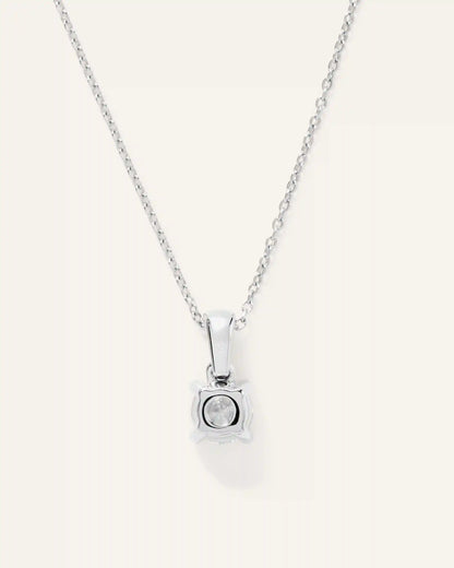 14K Gold Lab Grown Diamond Solitaire Pendant - 0.50ct