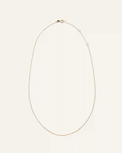 10K Gold Delicate Cable Chain Necklace