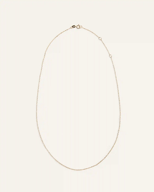 10K Gold Delicate Cable Chain Necklace