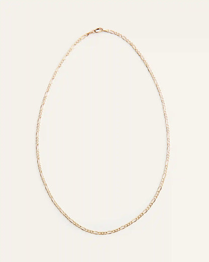 10K Gold Figaro Chain Necklace