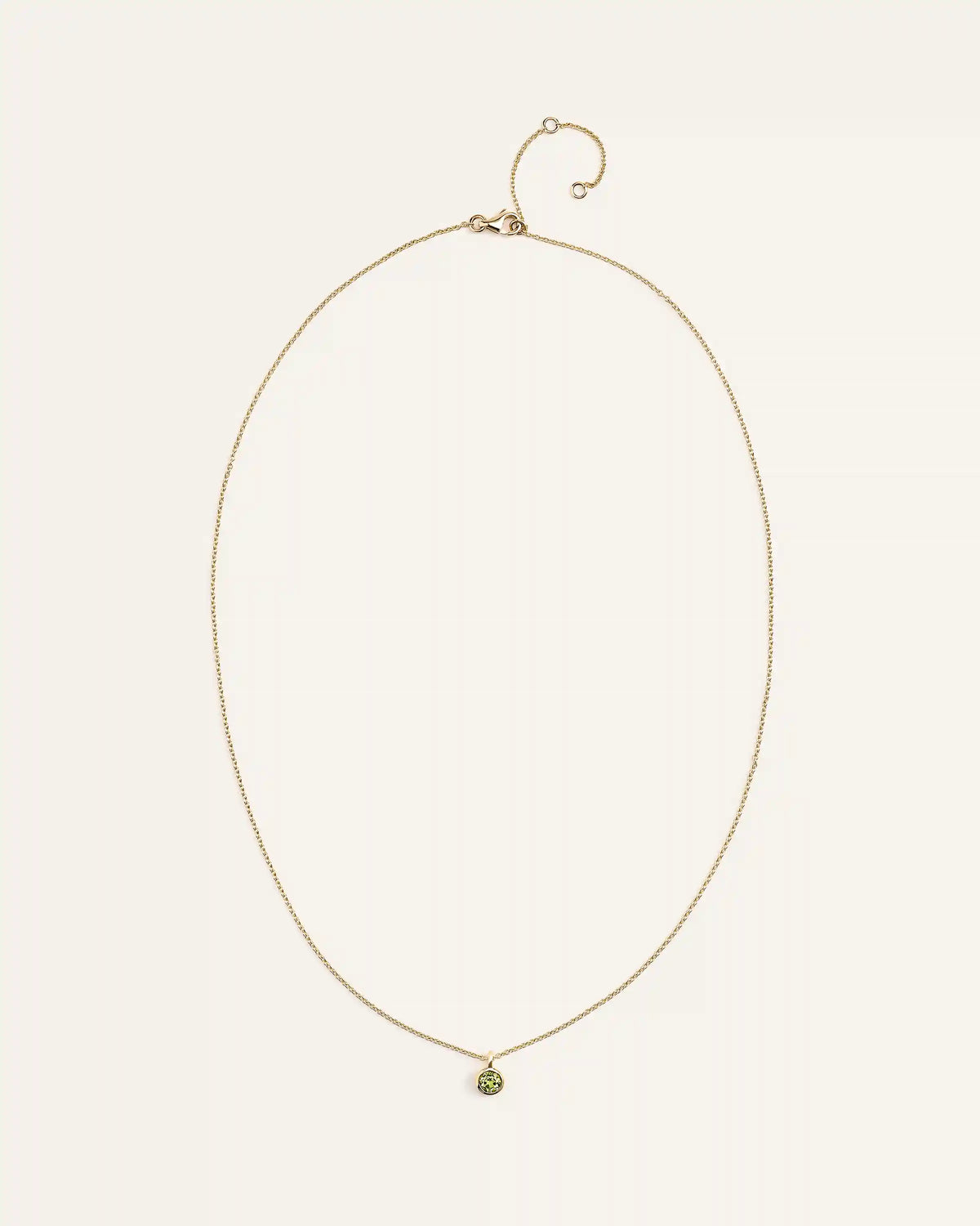 14K Gold Birthstone Solitaire Bezel Pendant