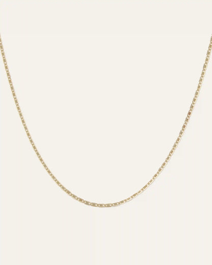 14K Gold Petite Valentino Chain Necklace