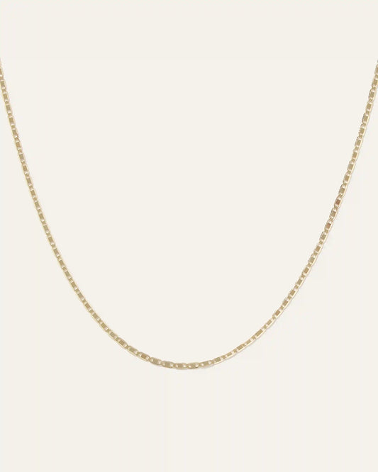 14K Gold Petite Valentino Chain Necklace