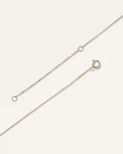 14K Gold Wishbone Necklace