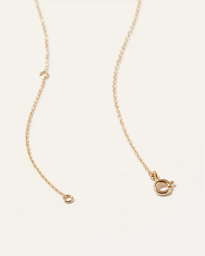14K Gold Pave Diamond Heart Necklace