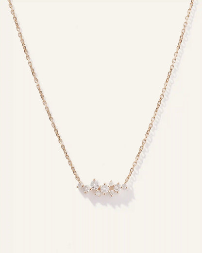 14K Gold Diamond Scatter Necklace