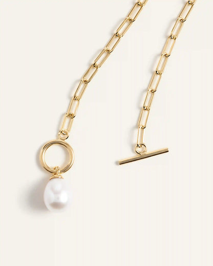 Freshwater Cultured Pearl Toggle Necklace