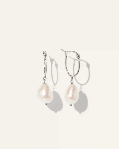 Freshwater Cultured Pearl Hoops