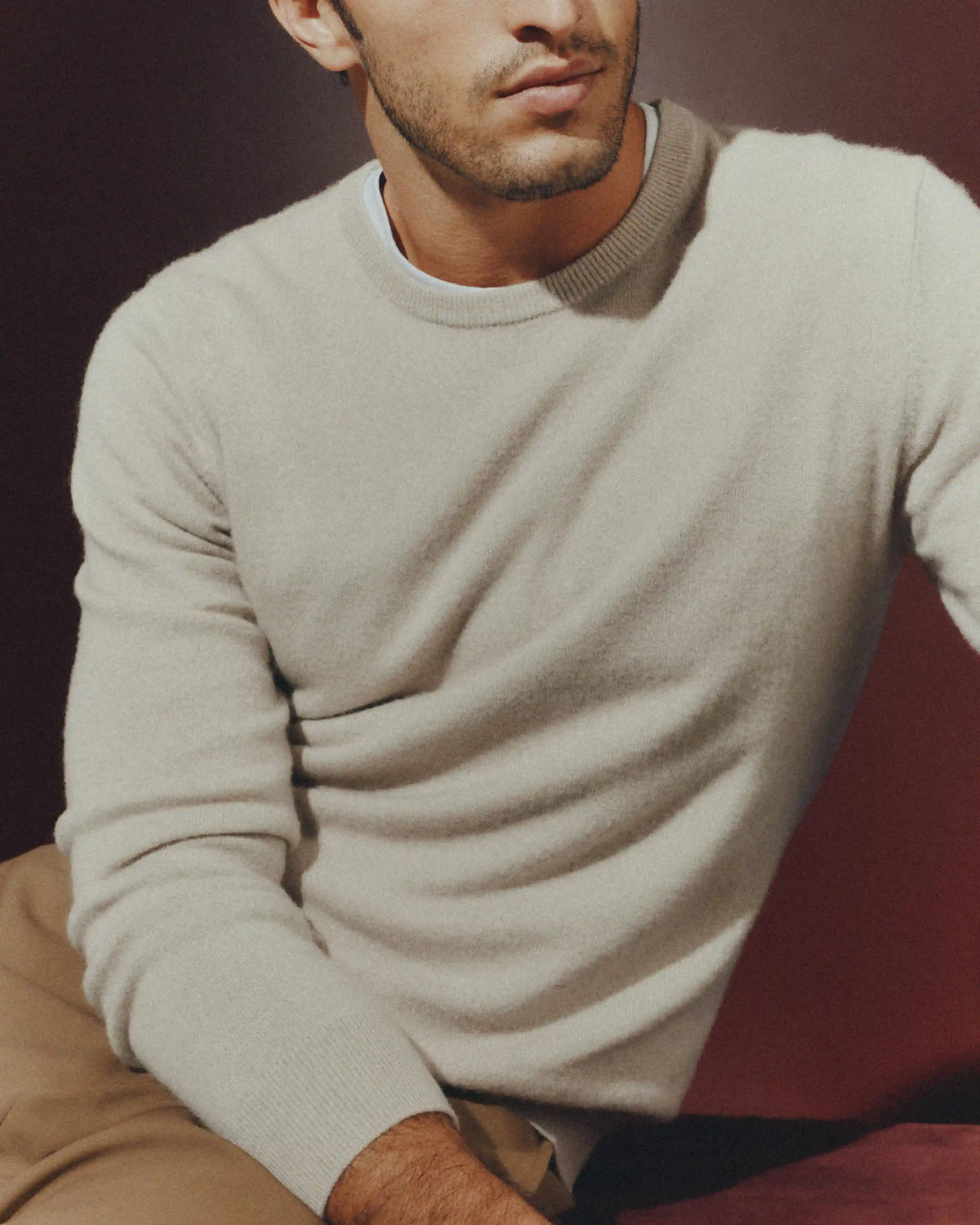 Mongolian Cashmere Crewneck Sweater