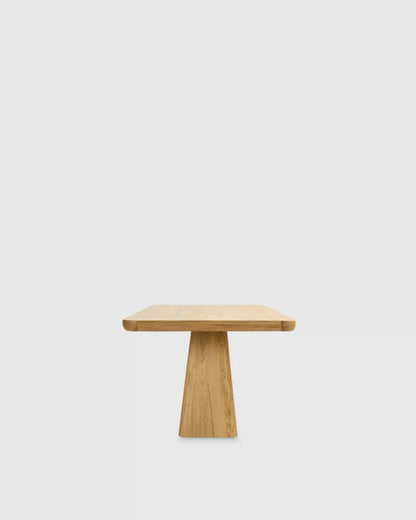 Rustic Oak Plinth Dining Table