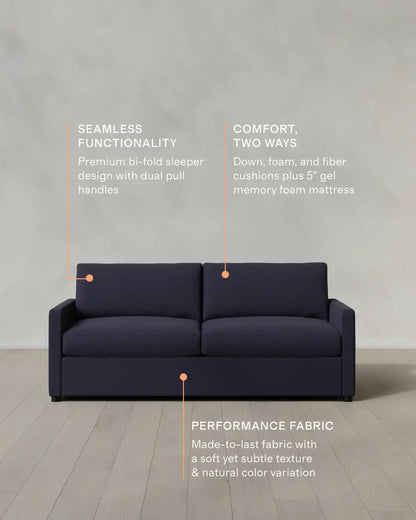 Brennan Sleeper Sofa in Performance Basketweave