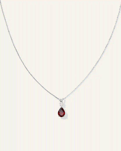 14K Gold Diamond & Semi-Precious Gemstone Drop Necklace