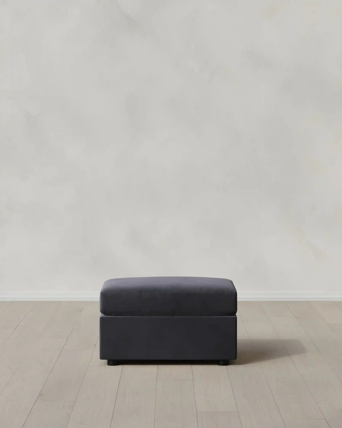 Brennan Ottoman in Performance Velvet