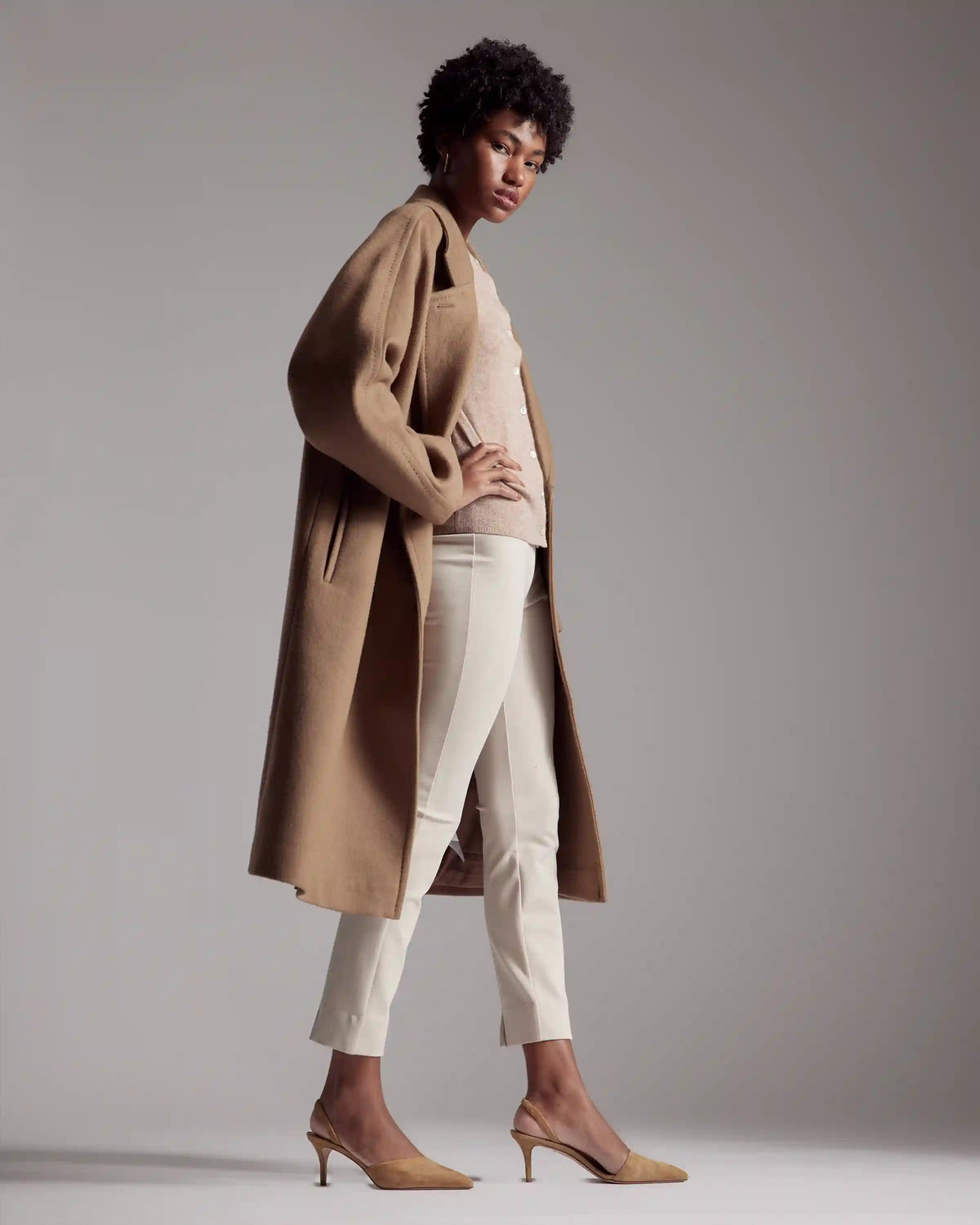 Mongolian Cashmere Cardigan Sweater