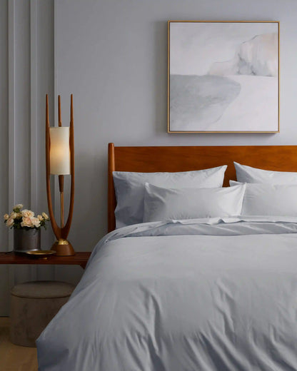 Organic Crisp Percale Duvet Cover Set