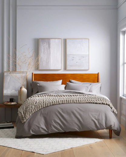 Organic Crisp Percale Sham Set