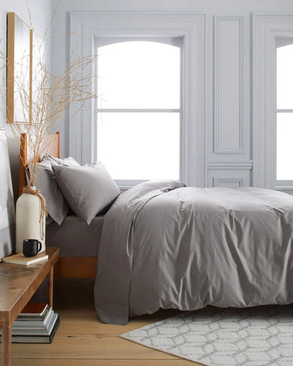 Organic Crisp Percale Fitted Sheet Set