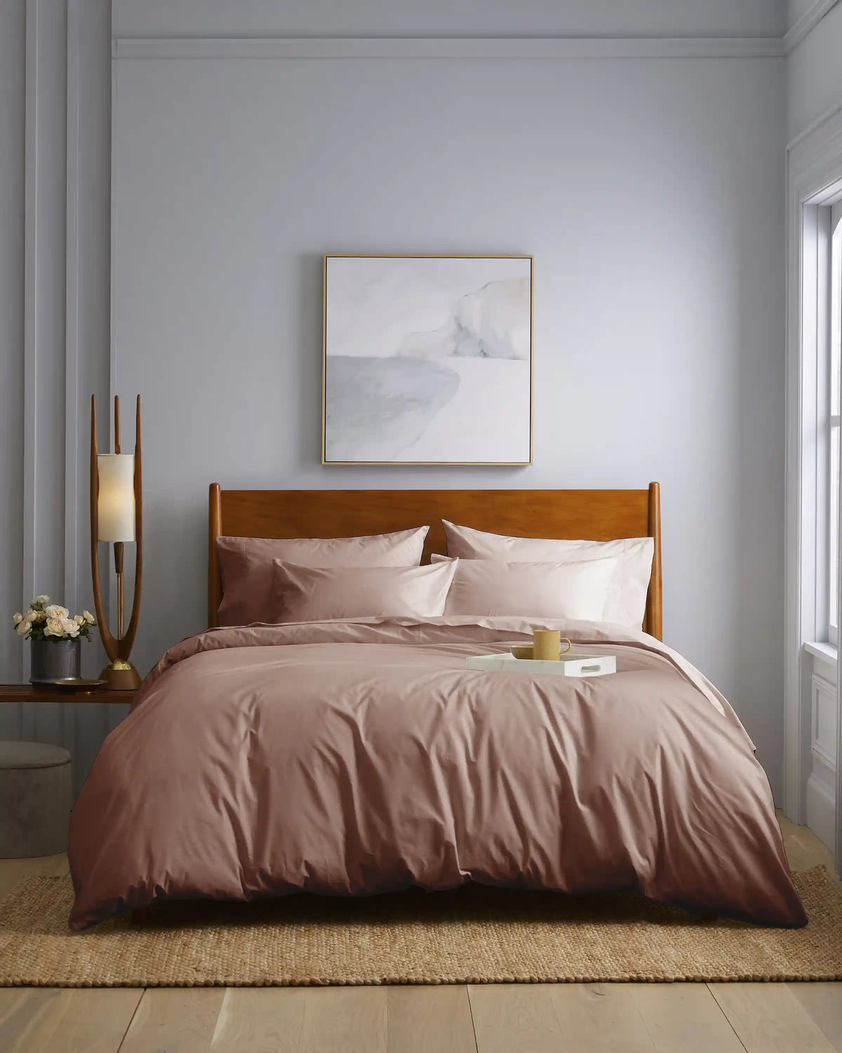 Organic Crisp Percale Duvet Cover Set