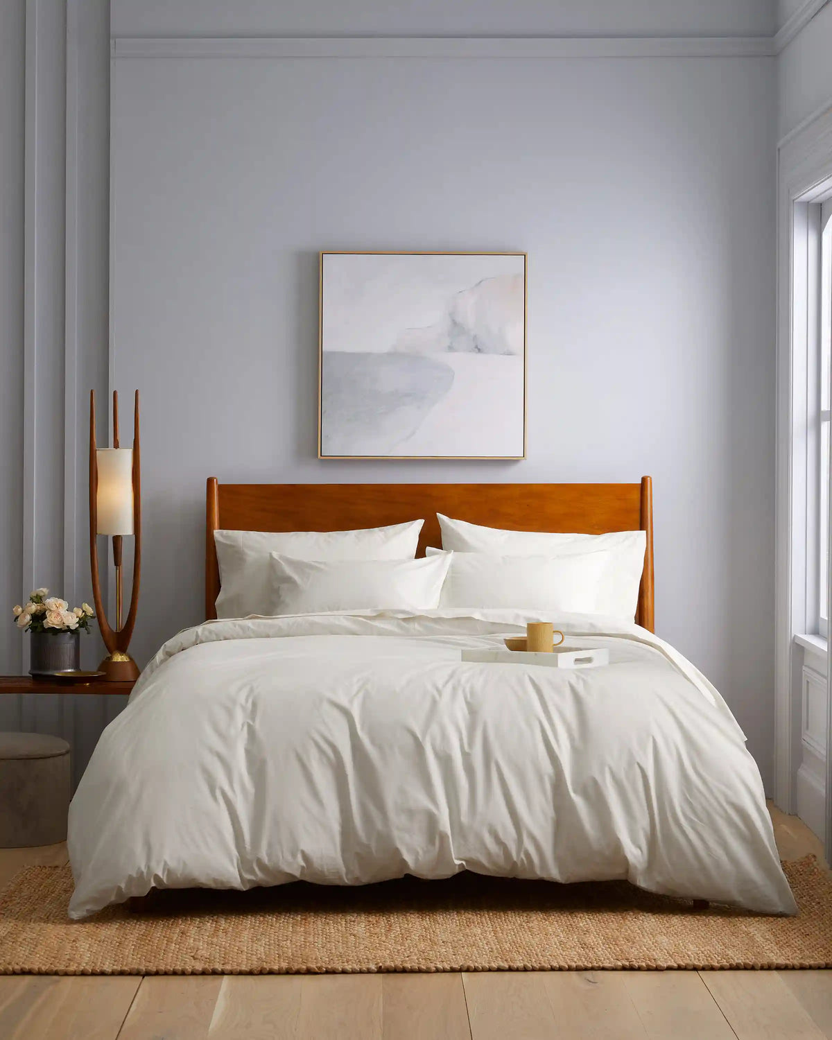 Organic Crisp Percale Duvet Cover Set
