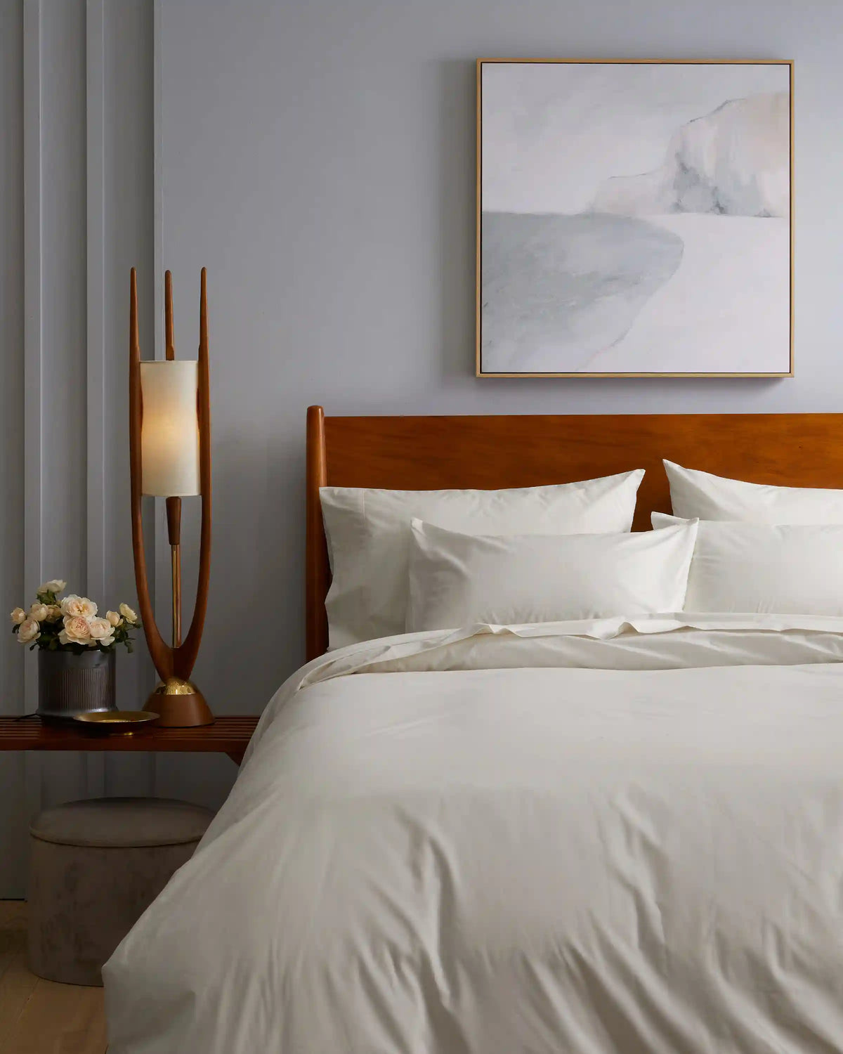Organic Crisp Percale Duvet Cover Set
