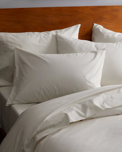 Organic Crisp Percale Duvet Cover Set