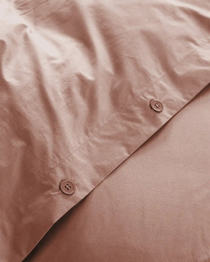 Organic Crisp Percale Duvet Cover Set