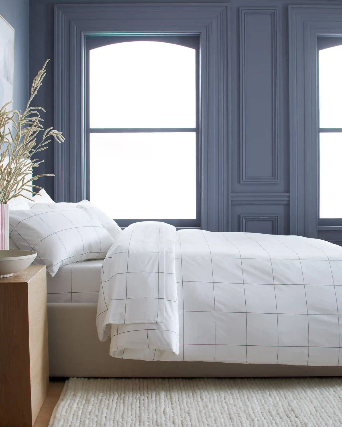Organic Crisp Percale Duvet Cover Set