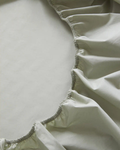 Organic Crisp Percale Fitted Sheet Set