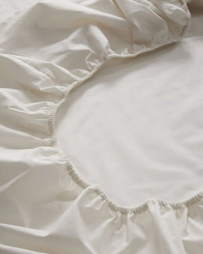 Organic Crisp Percale Fitted Sheet Set