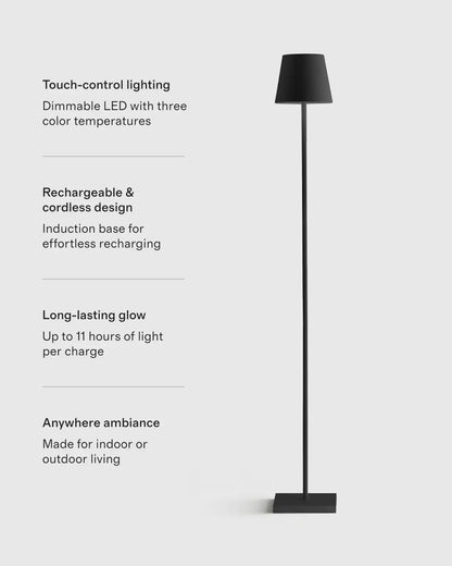 Poldina Pro Rechargeable Floor Lamp by Zafferano