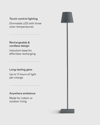 Poldina Pro Rechargeable Floor Lamp by Zafferano