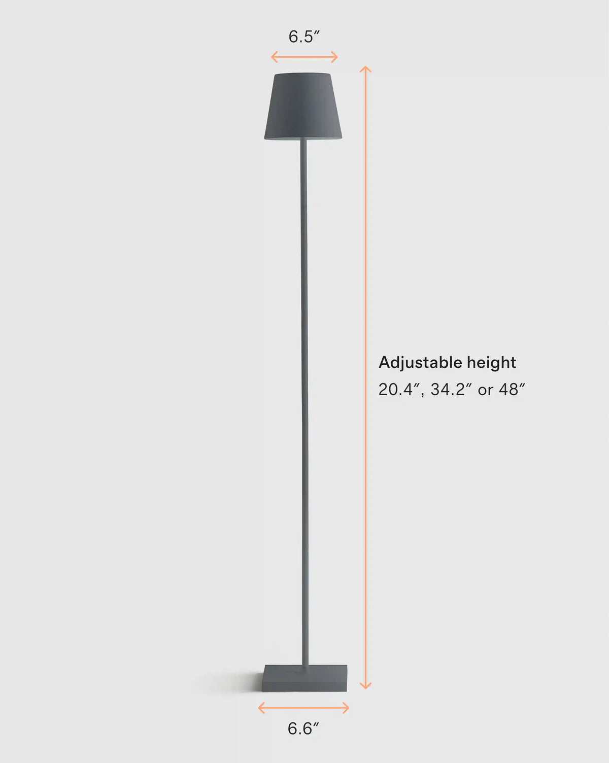 Poldina Pro Rechargeable Floor Lamp by Zafferano