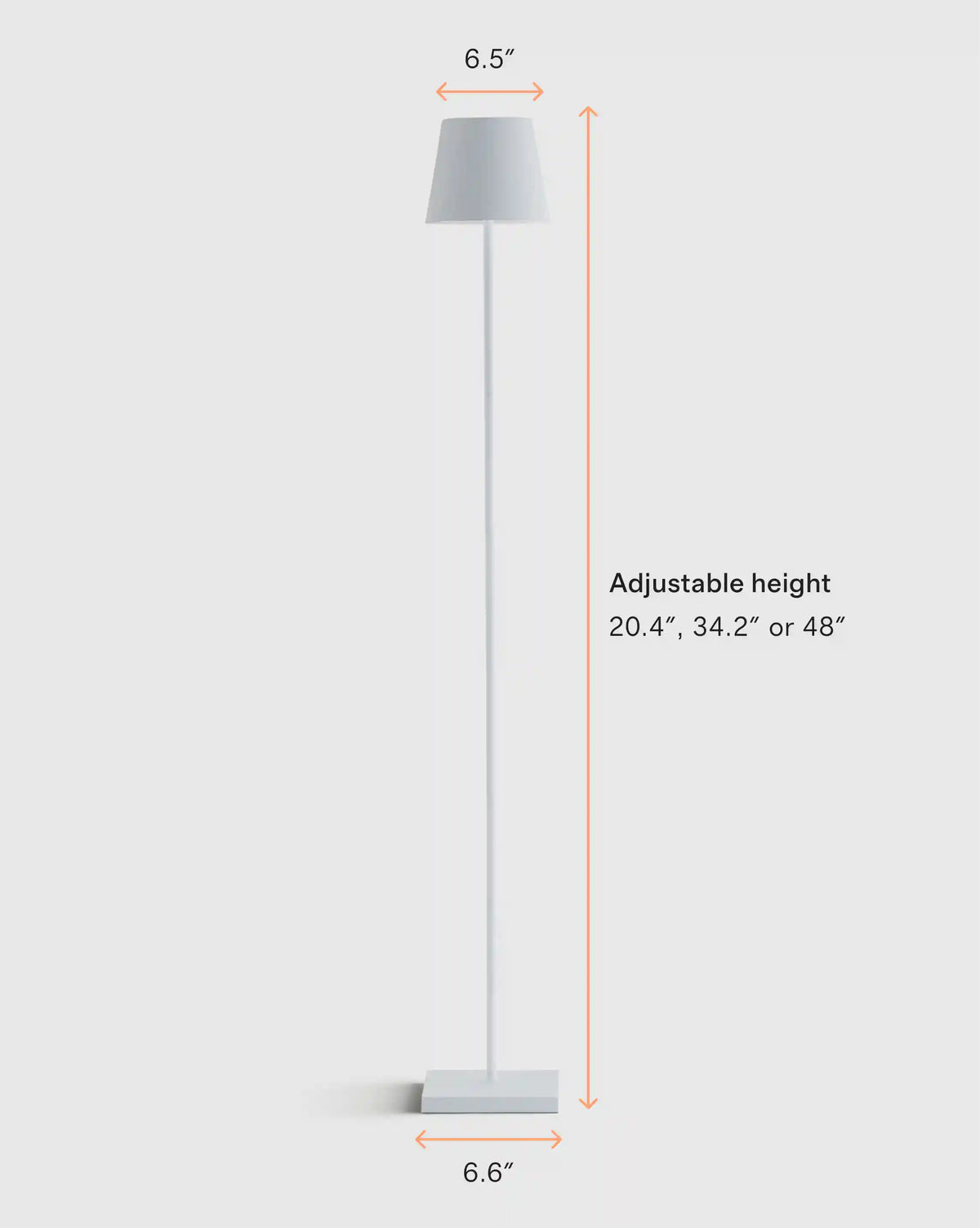 Poldina Pro Rechargeable Floor Lamp by Zafferano