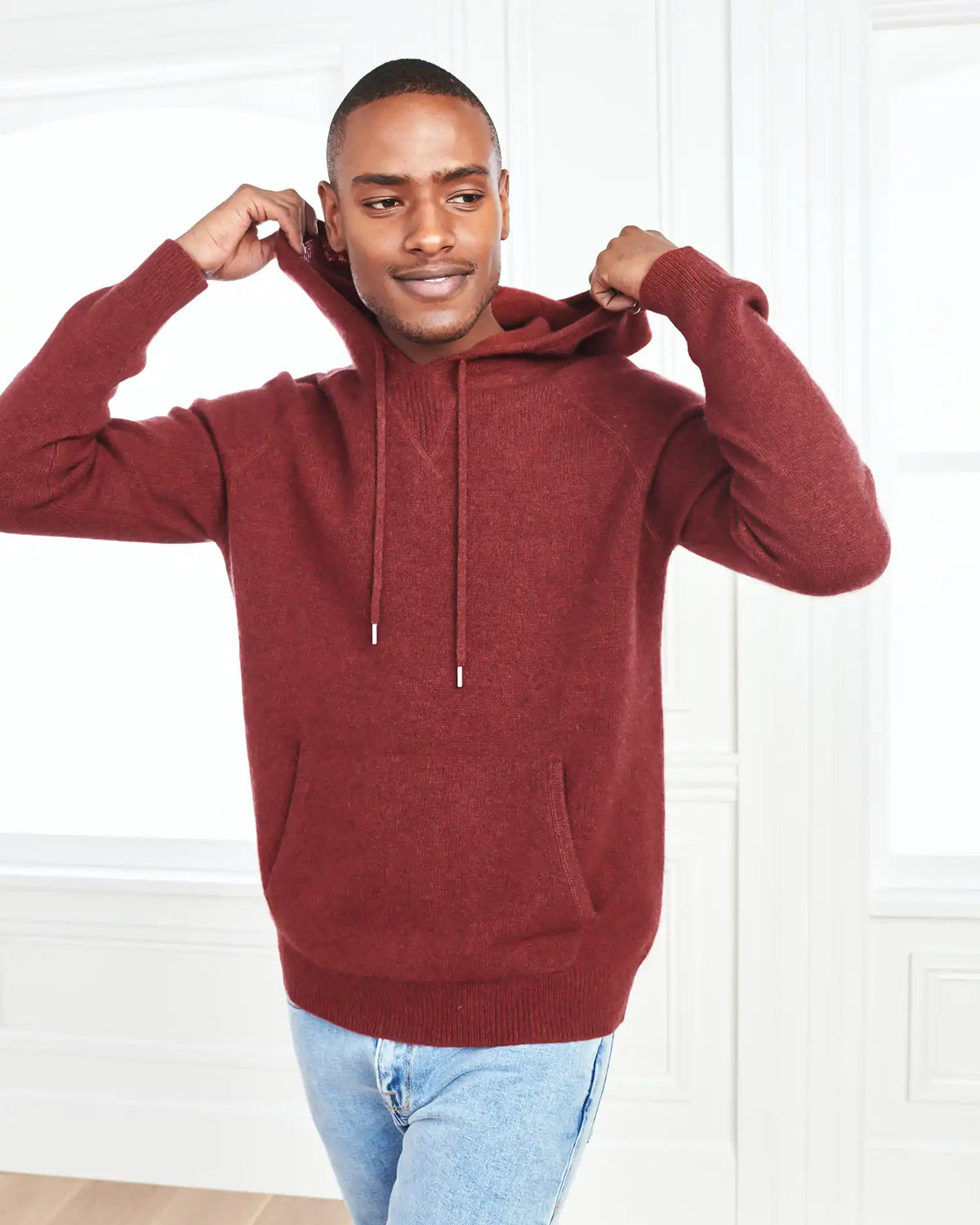 Mongolian Cashmere Pullover Hoodie