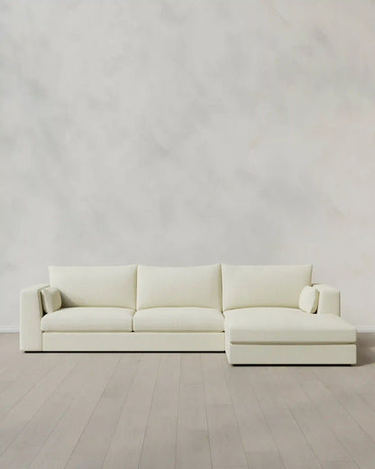 Oasis Chaise Sectional in Performance Linen