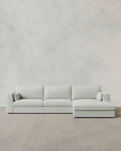 Oasis Chaise Sectional in Performance Linen